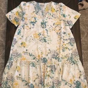 Target A New Day - Large Short Sleeve Ruffle Hem Dress